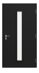 Hörmann Haustür ISOPRO IP 020 RAL 9005-RAL 9005 Frontansicht innen