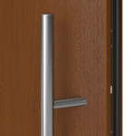 Hörmann Haustür ISOPRO IP 020 Golden Oak-Golden Oak Detail Drücker