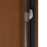 Hörmann Haustür ISOPRO IP 020 Golden Oak-Golden Oak Detail Schließer