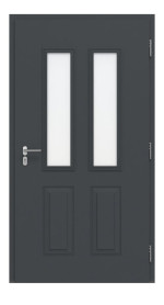 Hörmann Haustür ISOPRO IP 410 RAL 7016-RAL 7016 Frontansicht innen