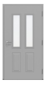 Hörmann Haustür ISOPRO IP 410 RAL 9006-RAL 9006 Frontansicht innen
