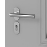 Hörmann Haustür ISOPRO IP 410 RAL 9006-RAL 9006 Detail Oberfläche