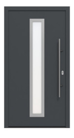 Hörmann Haustür ISOPRO IP 700 RAL 7016-RAL 7016 Frontansicht außen