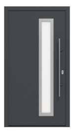Hörmann Haustür ISOPRO IP 730 RAL 7016-RAL 7016 Frontansicht außen