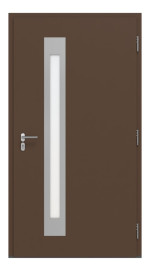 Hörmann Haustür ISOPRO IP 780 RAL 8028-RAL 8028 Frontansicht innen