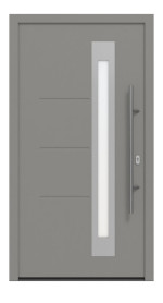 Hörmann Haustür ISOPRO IP 780 RAL 9007-RAL 9007 Frontansicht außen
