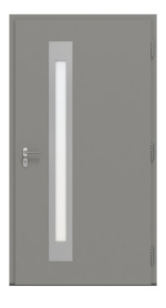 Hörmann Haustür ISOPRO IP 780 RAL 9007-RAL 9007 Frontansicht innen