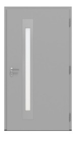 Hörmann Haustür ISOPRO IP 790 RAL 9006-RAL 9006 Frontansicht innen