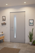 Hörmann Haustür ISOPRO IP 790 RAL 9006-RAL 9006 Stilwelt innen