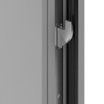 Hörmann Haustür ISOPRO IP 790 RAL 9006-RAL 9006 Detail Schließer