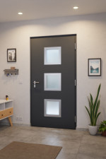 Hörmann Haustür ISOPRO IP 810 RAL 7016-RAL 7016 Stilwelt innen