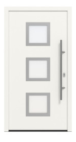 Hörmann Haustür ISOPRO IP 810 RAL 9016-RAL 9016 Frontansicht außen