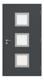 Hörmann Haustür ISOPRO Secur IPS 810 RAL 7016-RAL 7016 Frontansicht innen