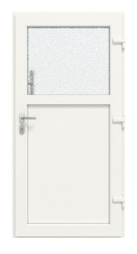 Haustür Kunststoff Premium F002 RAL 9005-RAL 9016 Frontansicht innen