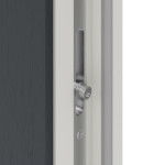 Haustür Kunststoff Premium F002 RAL 7016-RAL 9016 Detail Schließer