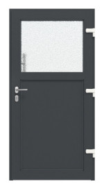 Haustür Kunststoff Premium F002 RAL 7016-RAL 7016 Frontansicht innen