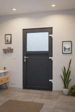 Haustür Kunststoff Premium F002 RAL 7016-RAL 7016 Stilwelt innen