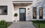 Haustür Kunststoff Premium F002 RAL 7016-RAL 7016 Stilwelt main