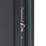 Haustür Kunststoff Premium F002 RAL 7016-RAL 7016 Detail Schließer