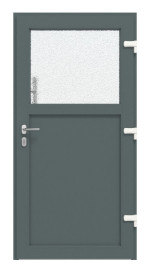 Haustür Kunststoff Premium F002 Quarz Grau-Quarz Grau Frontansicht innen