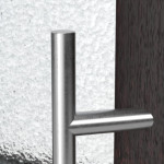 Haustür Kunststoff Premium F002 Mahagoni-Mahagoni Detail Drücker