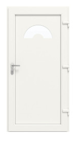 Haustür Kunststoff Premium F010 RAL 9016-RAL 9016 Frontansicht innen