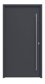 Haustür System S68 ZL Artemida RAL 7016-RAL 7016 Frontansicht außen