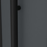 Interio Energiespar-Haustür Stahl-Alu Black Design Motiv B06 RAL 7016-RAL 7016 Detail Drücker