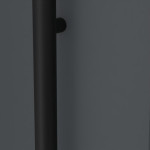Interio Energiespar-Haustür Stahl-Alu Black Design Motiv B07 RAL 7016-RAL 7016 Detail Drücker