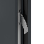 Interio Energiespar-Haustür Stahl-Alu Black Design Motiv B07 RAL 7016-RAL 7016 Detail Schließer