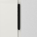 Interio Energiespar-Haustür Stahl-Alu Black Design Motiv B07 RAL 9016-RAL 9016 Detail Bänder