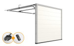 HÖRMANN Sektionaltor Aktion RenoMatic Woodgrain M-Sicke RAL 9016 1
