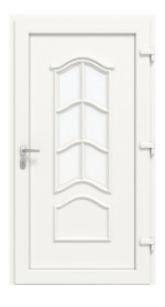 Haustür Kunststoff Premium T037 RAL 9016-RAL 9016 Frontansicht innen