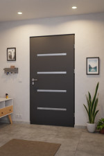 Haustür System S68 ZL Westa RAL 7021-RAL 7021 Stilwelt innen