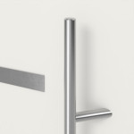 Haustür System S68 ZL Westa RAL 9016-RAL 9016 Detail Drücker