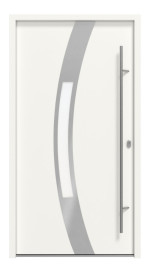 Haustür System S68 ZL Idalia RAL 9016-RAL 9016 Frontansicht außen