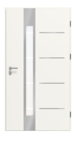 Haustür System S68 ZL Luna RAL 9016-RAL 9016 Frontansicht innen
