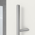 Haustür System S68 ZL Luna RAL 9016-RAL 9016 Detail Drücker