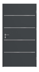 Haustür System S68 ZL Atena RAL 7016-RAL 7016 Frontansicht innen
