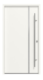 Haustür System S68 ZL Hebe RAL 9016-RAL 9016 Frontansicht außen