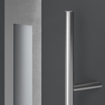 Haustür System S68 ZL ARCTIC Temidas RAL 7021-RAL 7021 Detail Drücker