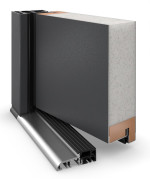 Haustür System S68 ZL ARCTIC Temidas RAL 7021-RAL 7021 Detail Querschnitt