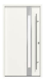 Haustür System S68 ZL Temidas RAL 9016-RAL 9016 Frontansicht außen