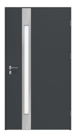 Haustür System S68 ZL Temidas RAL 7016-RAL 7016 Frontansicht innen