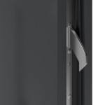 Haustür System S68 ZL Temidas RAL 7021-RAL 7021 Detail Schließer
