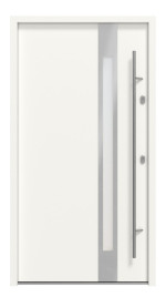 Haustür System S68 2ZA Temidas RAL 9016-RAL 9016 Frontansicht außen