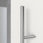 Haustür System S68 2ZA Temidas RAL 9016-RAL 9016 Detail Drücker