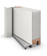 Haustür System S68 2ZA Temidas RAL 9016-RAL 9016 Detail Querschnitt