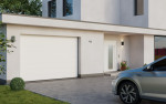 FLEXIDOOR Garagentor Sektionaltor Pro Woodgrain M-Sicke RAL 9010 4