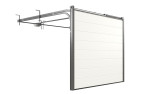 FLEXIDOOR Garagentor Sektionaltor Pro Woodgrain M-Sicke RAL 9010 1